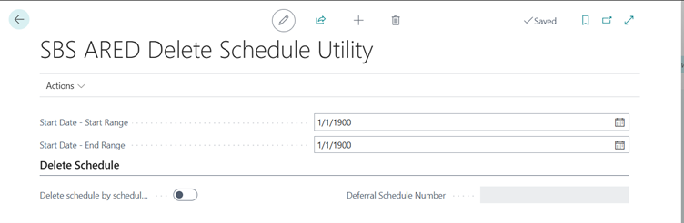 Delete Schedule Utility